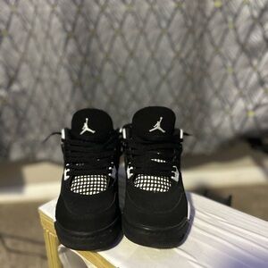 Jordan Kids Black and White Sneakers